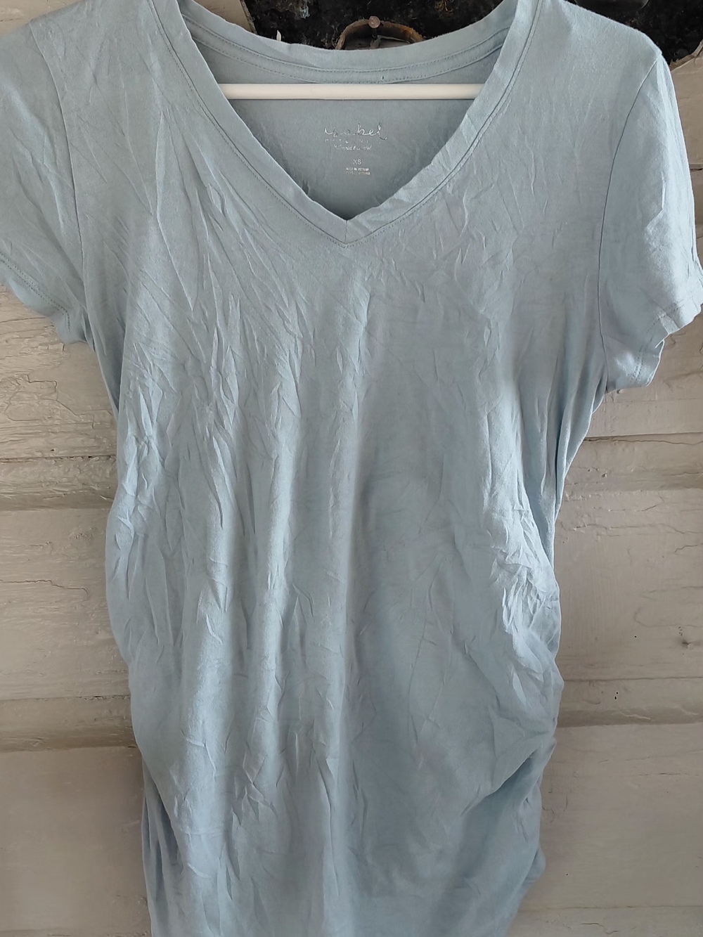 Ingrid & Isabel Light Blue V-Neck Short Sleeve Tee
